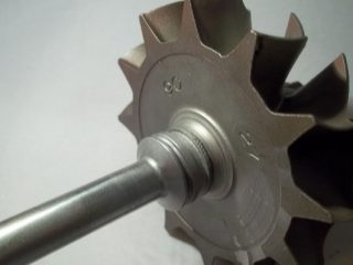 Turbine Shaft & Wheel – Corroded Piston Ring Seal Area 1